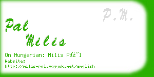 pal milis business card